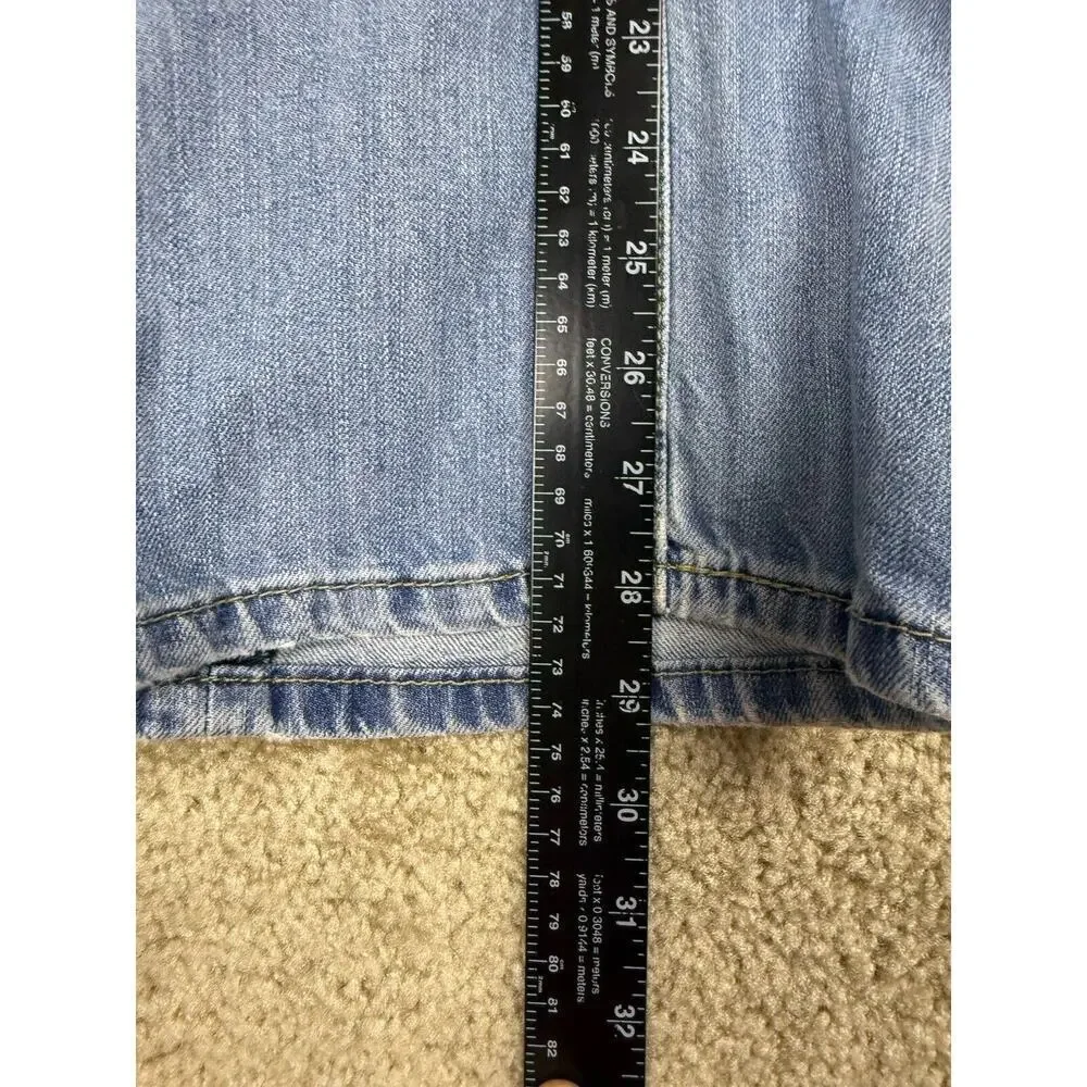 Levi's 559 Jeans Mens 36x30 Distressed Light Wash Denim Straight Leg 2016 A239